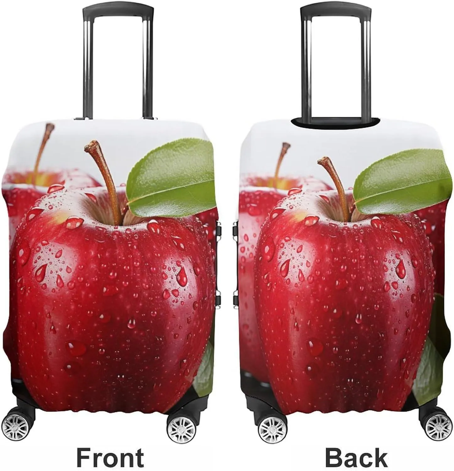 Suitcase Covers for Luggage Red Apple Fruit Fashion Luggage Cover Washable Protector Waterproof Suitcase Cover Anti-scratch Travel Suitcases Covers Case for 19-32 Inch Luggages S