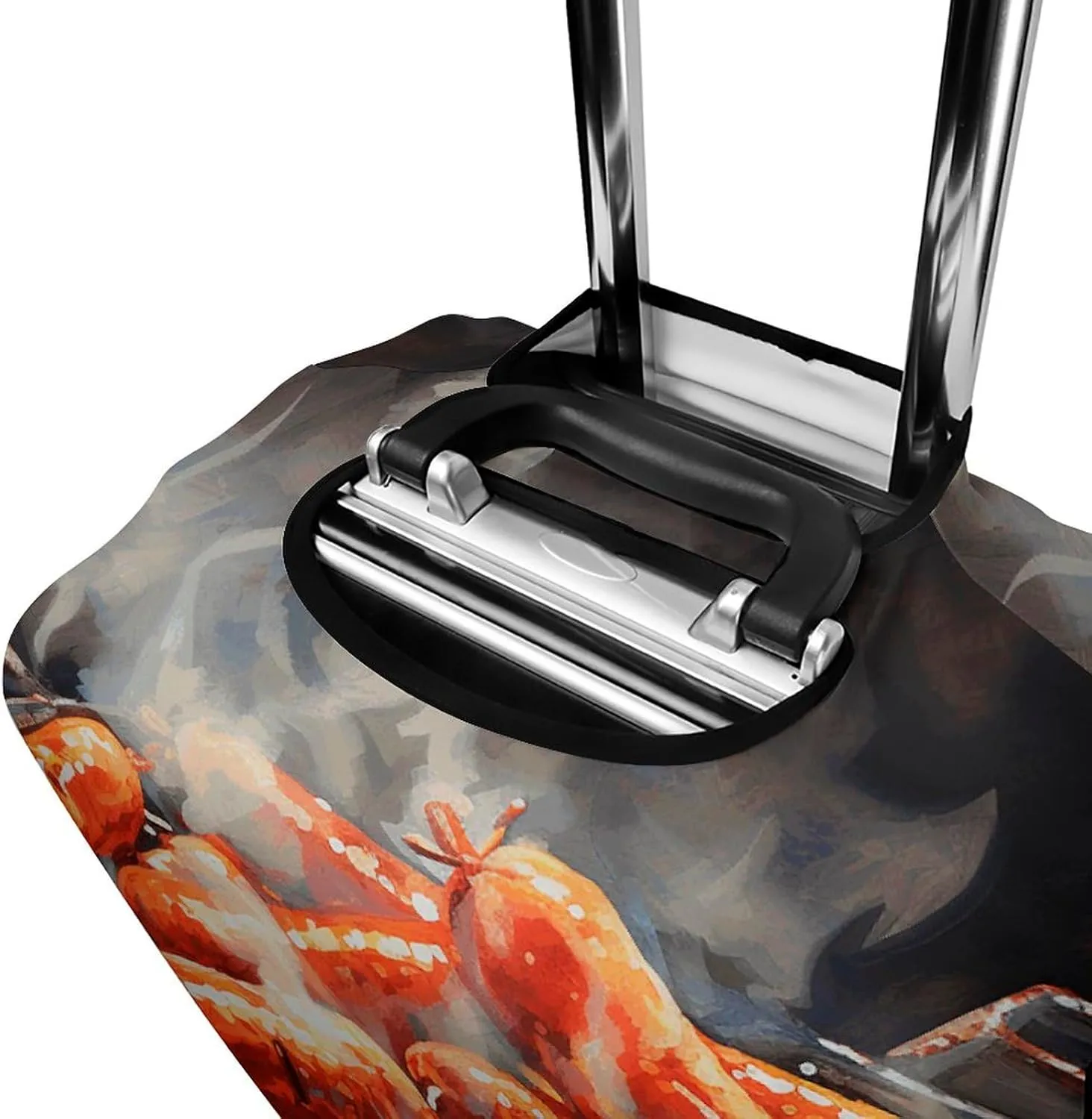 Suitcase Covers for Luggage Sausage on Fire Fashion Luggage Cover Washable Protector Waterproof Suitcase Cover Anti-scratch Travel Suitcases Covers Case for 19-32 Inch Luggages M