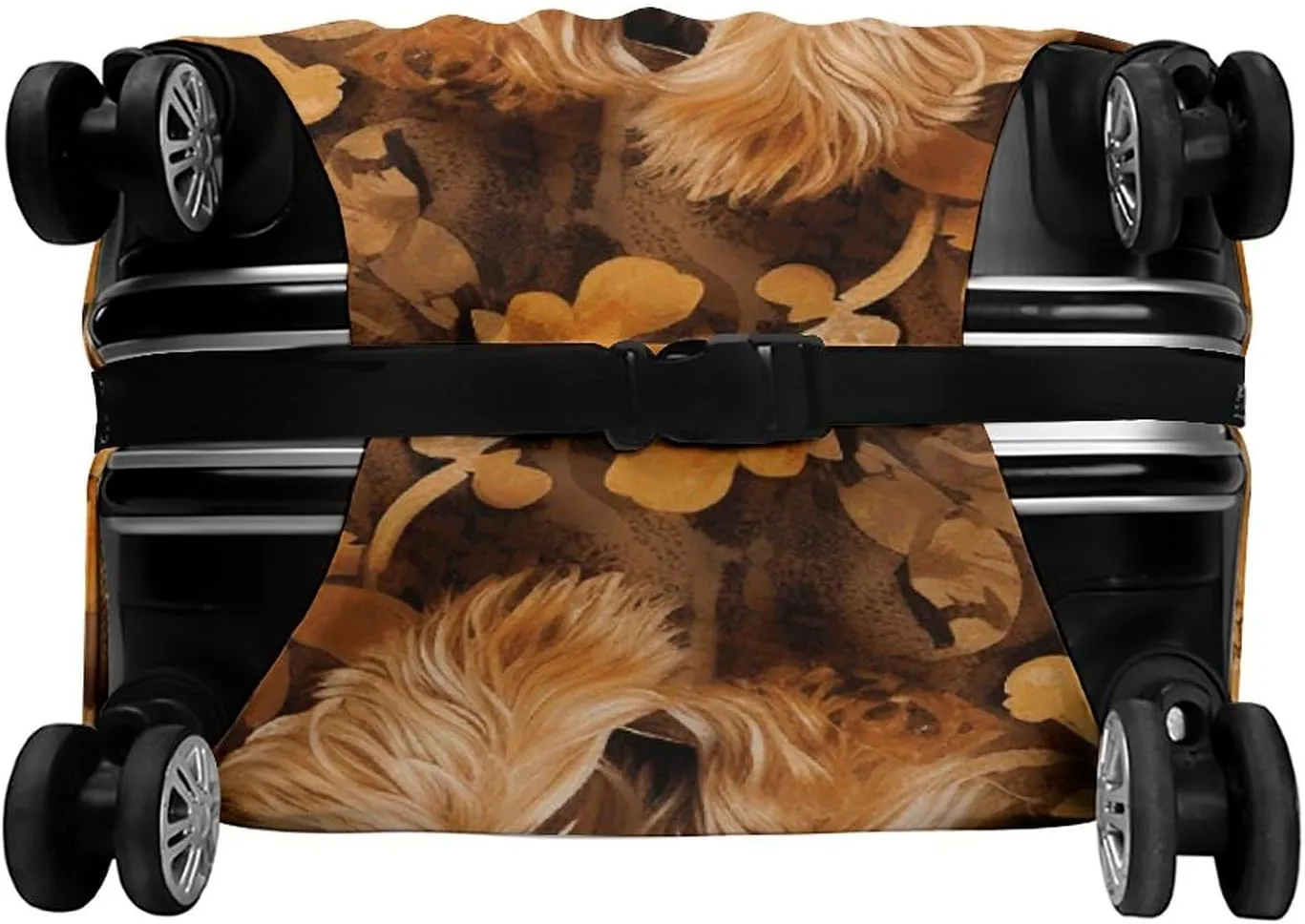 Suitcase Covers for Luggage Yorkshire Terrier in The Cave Fashion Luggage Cover Washable Protector Waterproof Suitcase Cover Anti-scratch Travel Suitcases Covers Case for 19-32 Inch Luggages L