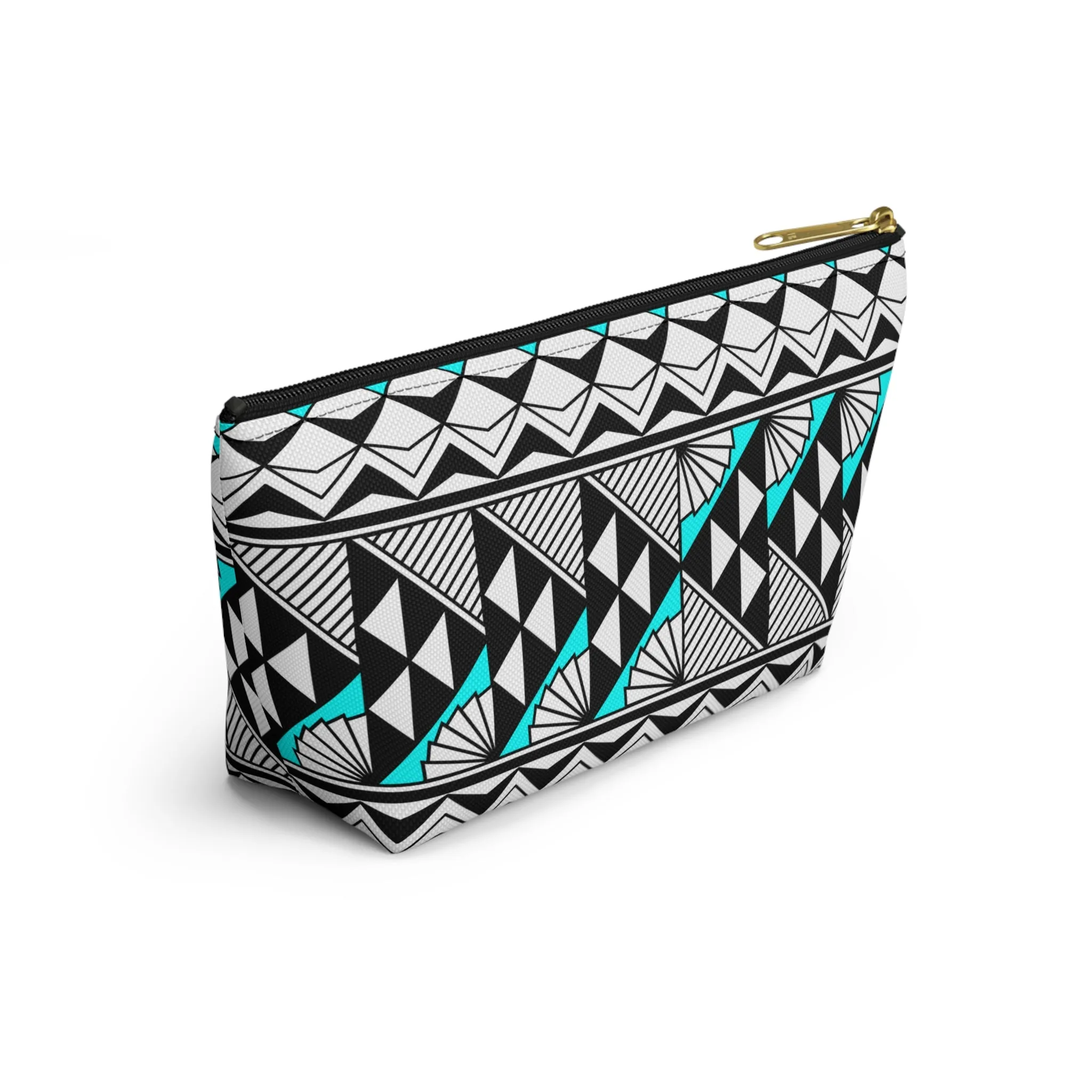 Sun  and Rain in Turquoise Pouch w T-bottom