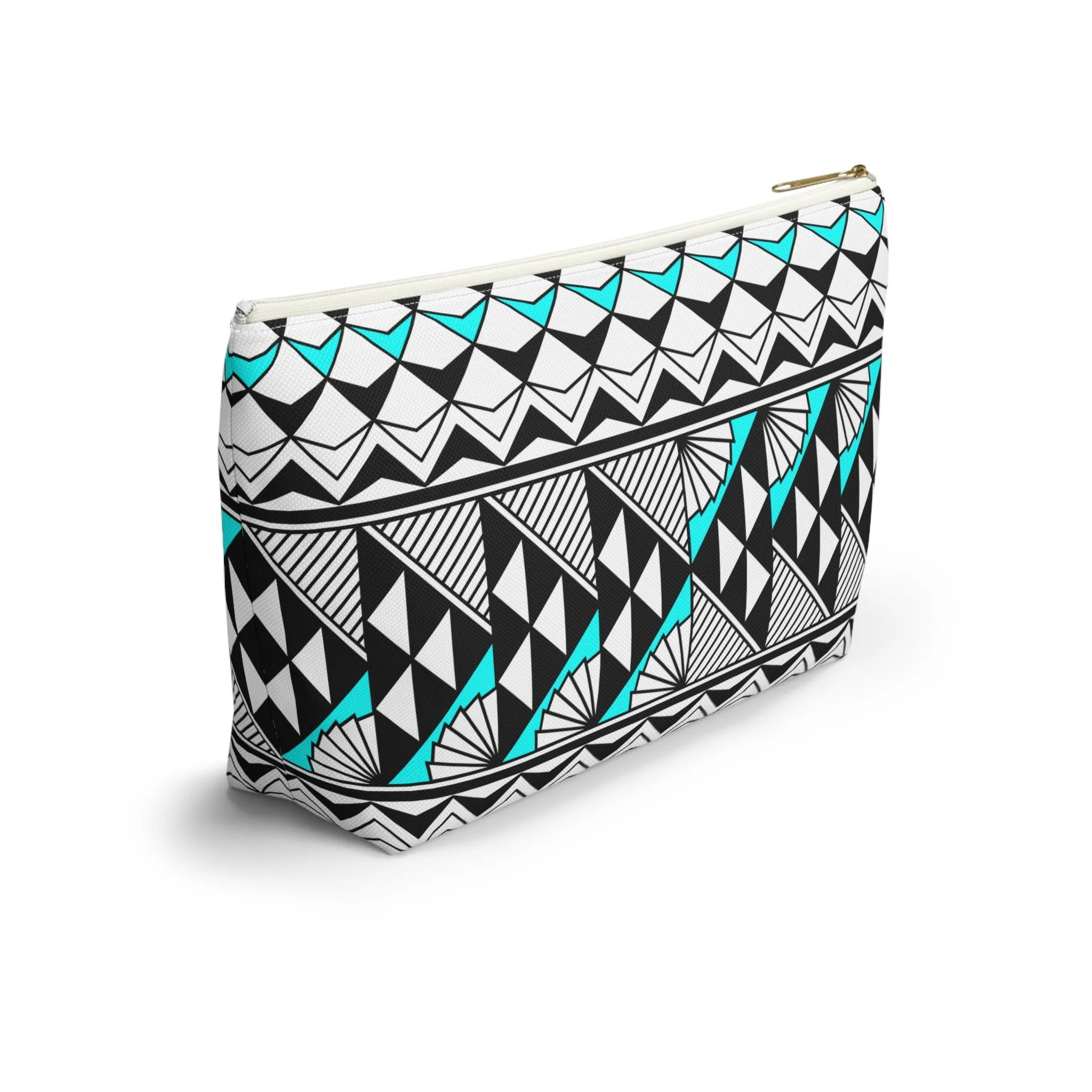 Sun  and Rain in Turquoise Pouch w T-bottom
