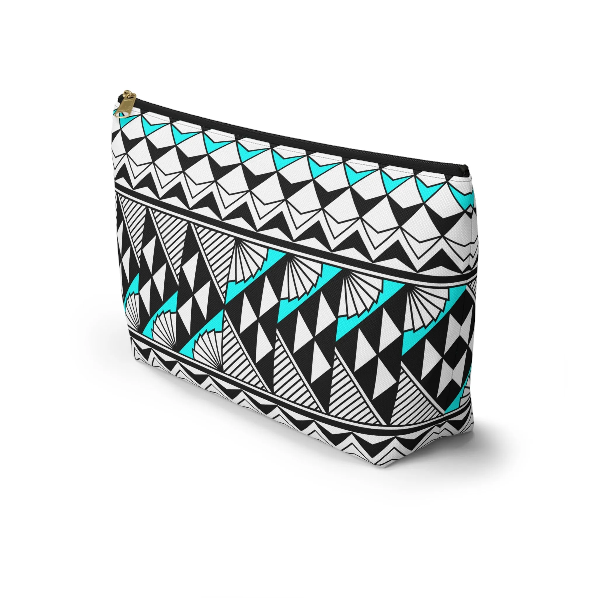 Sun  and Rain in Turquoise Pouch w T-bottom