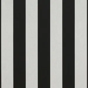 Sunbrella Awning/Marine 5704-0000 46'' Beaufort White 6 Bar Fabric, Black/Oat