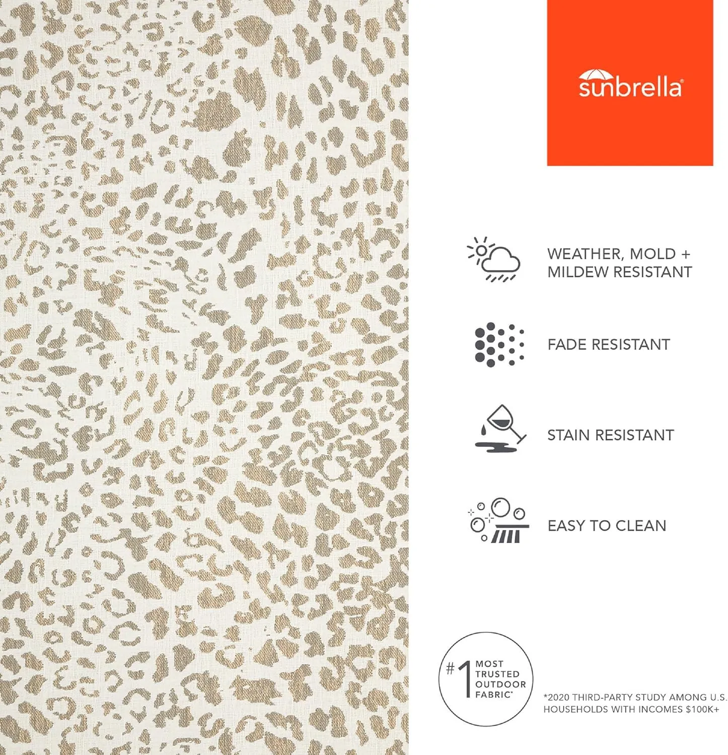 Sunbrella Fabric by The Yard | Official Sunbrella Seller | Indoor or Outdoor Upholstery Fabric for Chairs, Cushions, Drapery, Pillows, Furniture | Instinct Dune