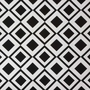 Sunbrella Geometric Fabric by The Yard | Official Sunbrella Seller | Indoor or Outdoor Upholstery Fabric for Chairs, Cushions, Drapery, Pillows, Furniture | Savvy Onyx