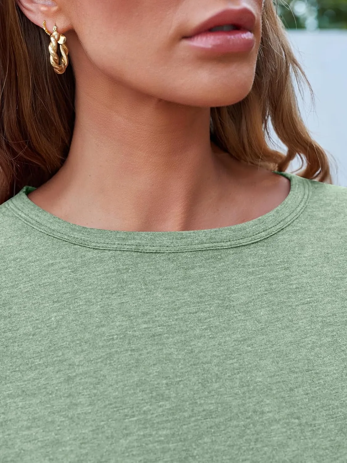 SUNBS Womens 3 Packs Long Sleeve Shirts Loose Fit Fall Tops Fashion Clothes Outfits 2025 Basic Tee Crew Neck Tops