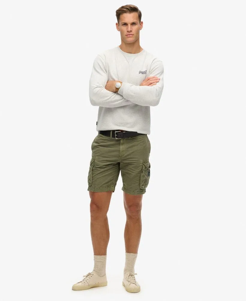 Superdry Men's Parachute Light Cargo Shorts, Chive Green