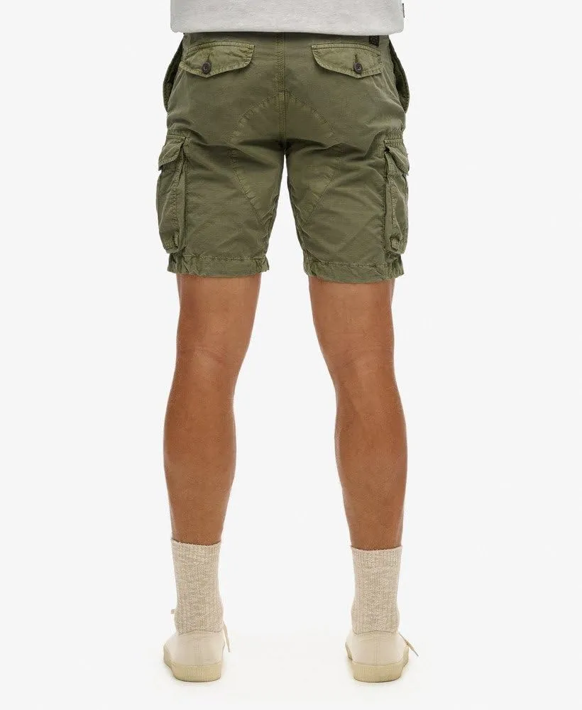 Superdry Men's Parachute Light Cargo Shorts, Chive Green