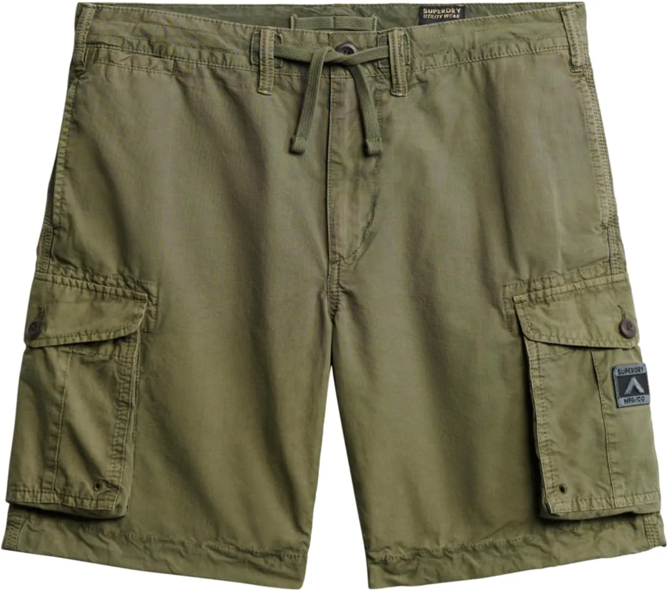 Superdry Men's Parachute Light Cargo Shorts, Chive Green