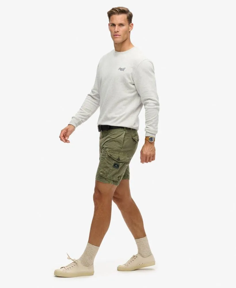 Superdry Men's Parachute Light Cargo Shorts, Chive Green