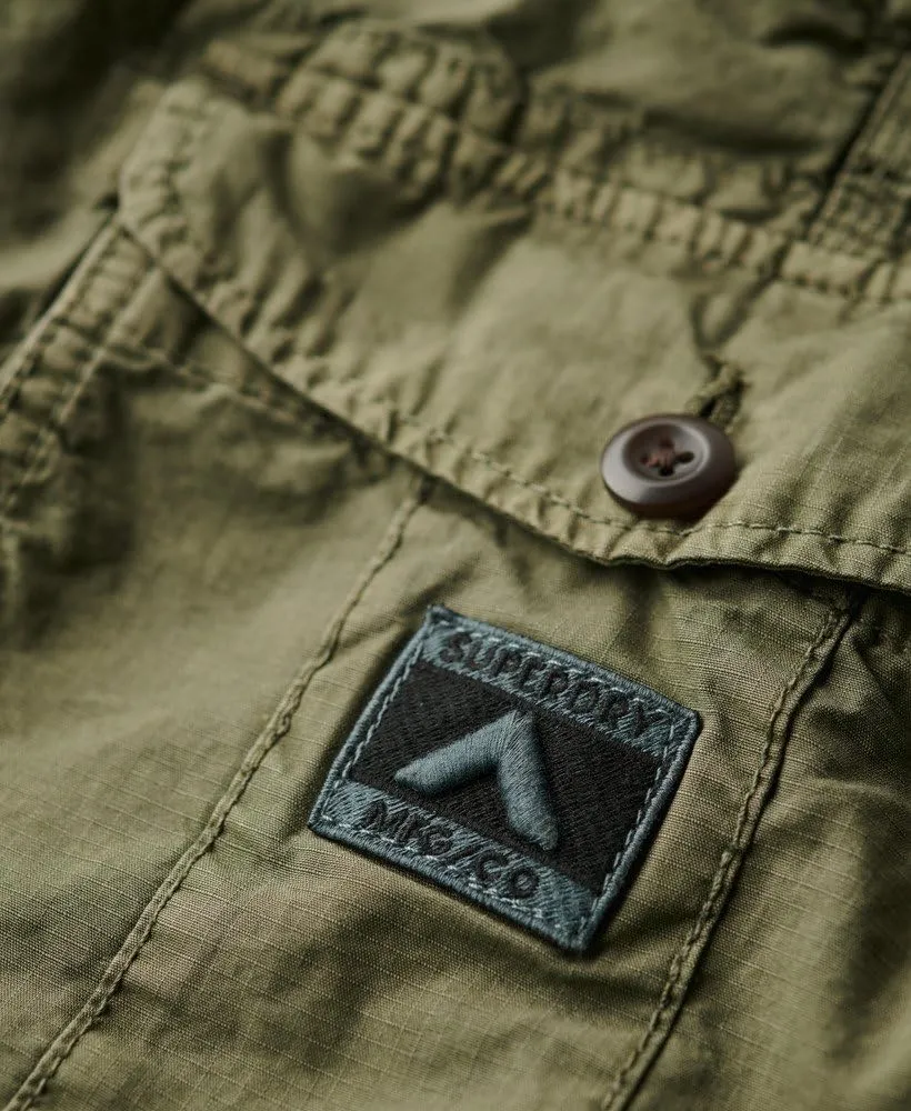Superdry Men's Parachute Light Cargo Shorts, Chive Green