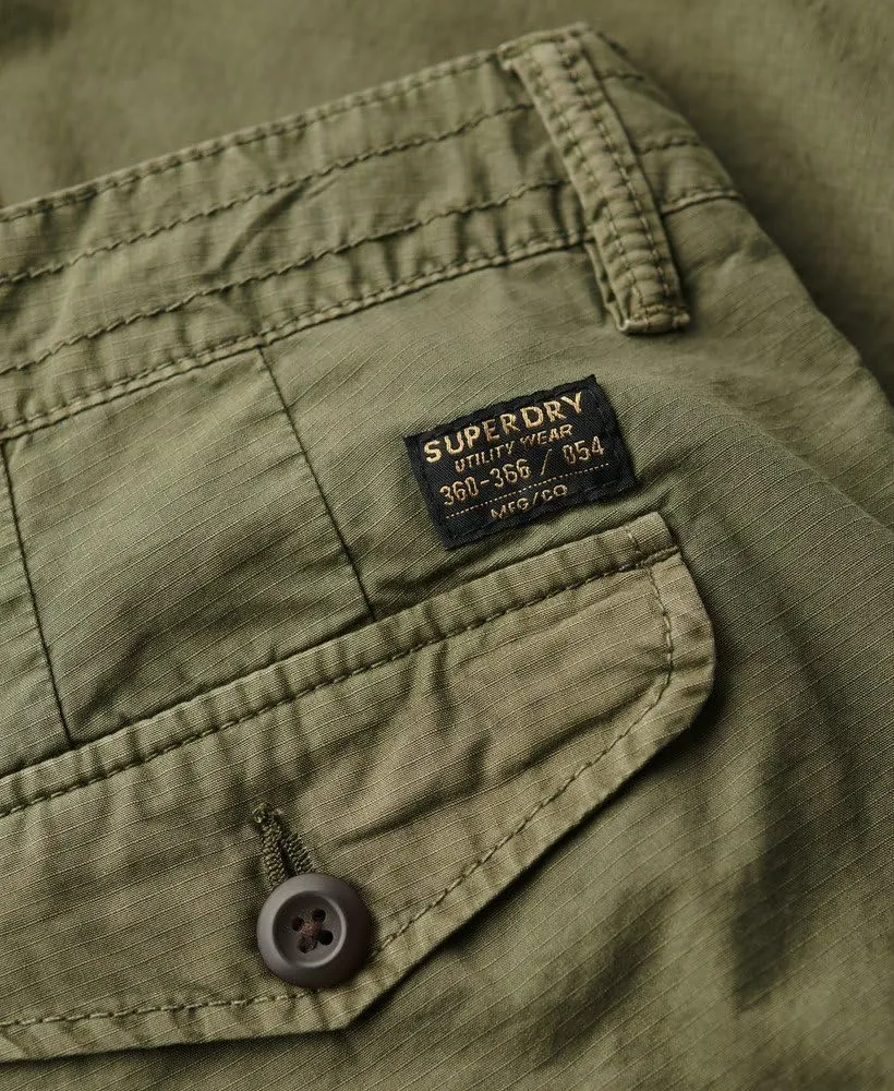 Superdry Men's Parachute Light Cargo Shorts, Chive Green