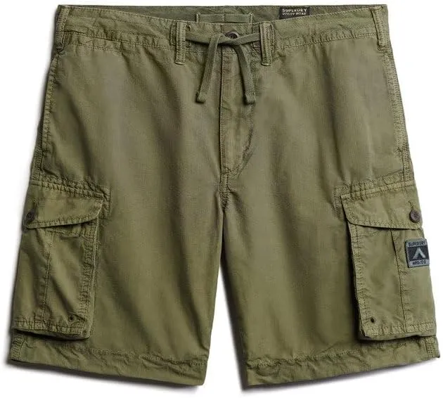 Superdry Men's Parachute Light Cargo Shorts, Chive Green