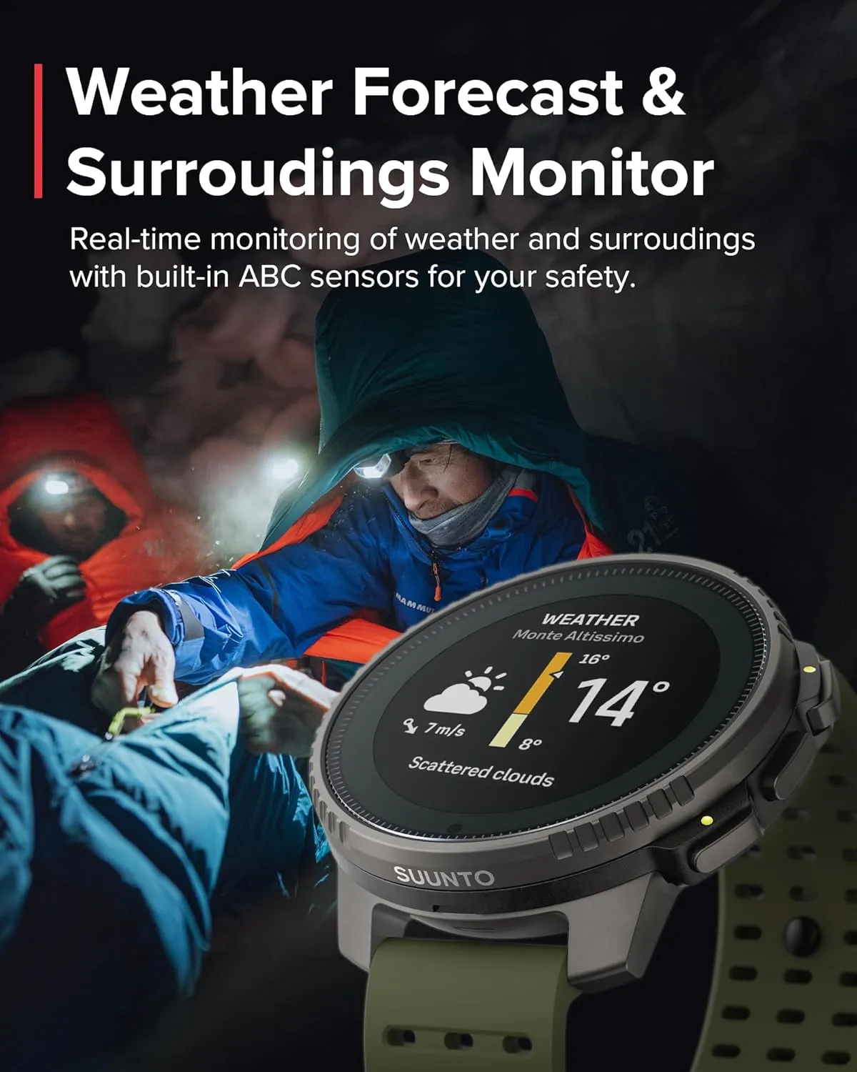SUUNTO Vertical Solar GPS Watch, Premium Multisport Watch w/60-Day Battery Life, 1.4 inch Large Touchscreen, Heart Rate & Sleep Tracking, Dual-GNSS Navigation, Free Global Offline Map, Ti Forest