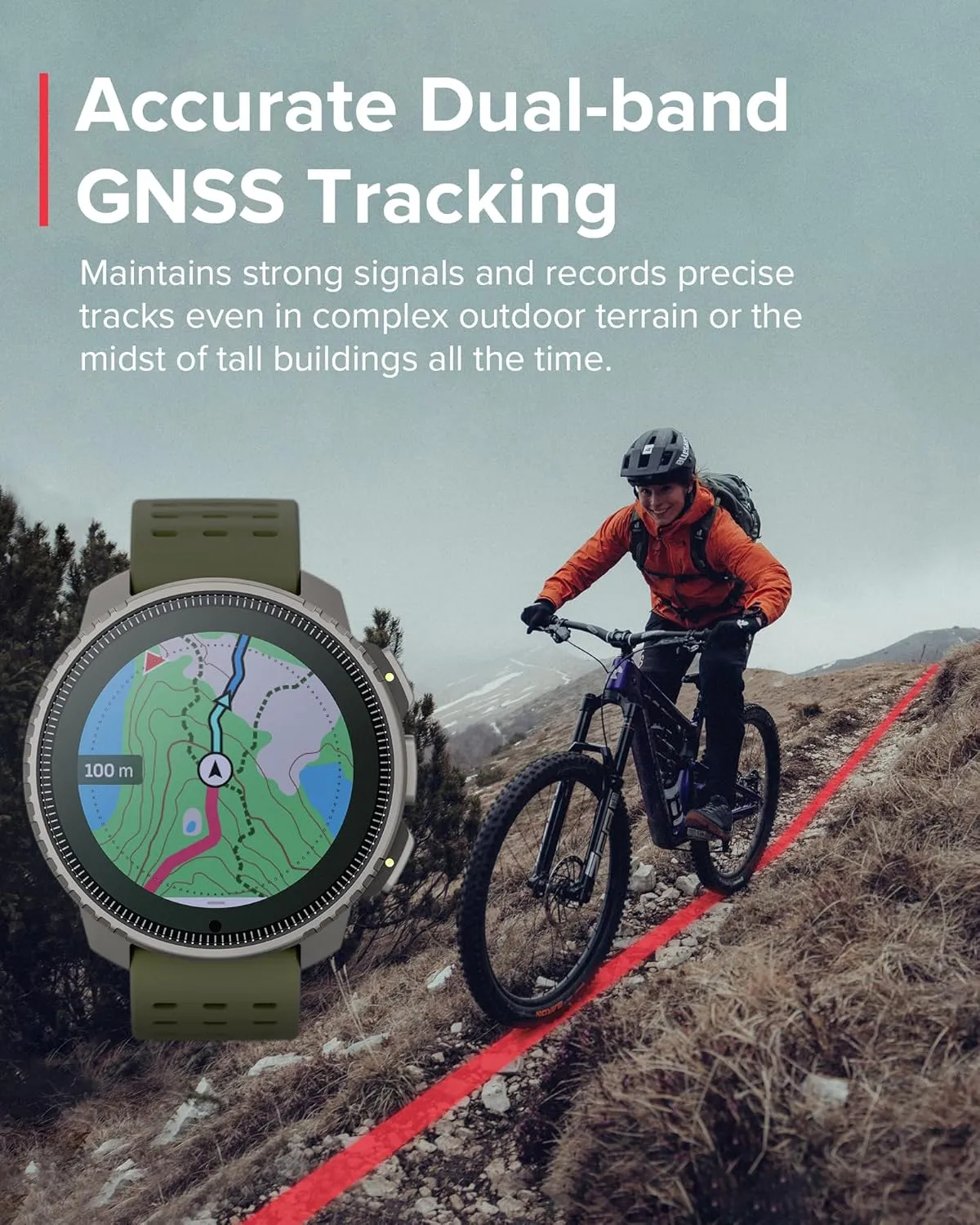 SUUNTO Vertical Solar GPS Watch, Premium Multisport Watch w/60-Day Battery Life, 1.4 inch Large Touchscreen, Heart Rate & Sleep Tracking, Dual-GNSS Navigation, Free Global Offline Map, Ti Forest