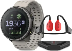 SUUNTO Vertical Titanium Solar Sand Wing Open-Ear Bone Conduction Headphone Red