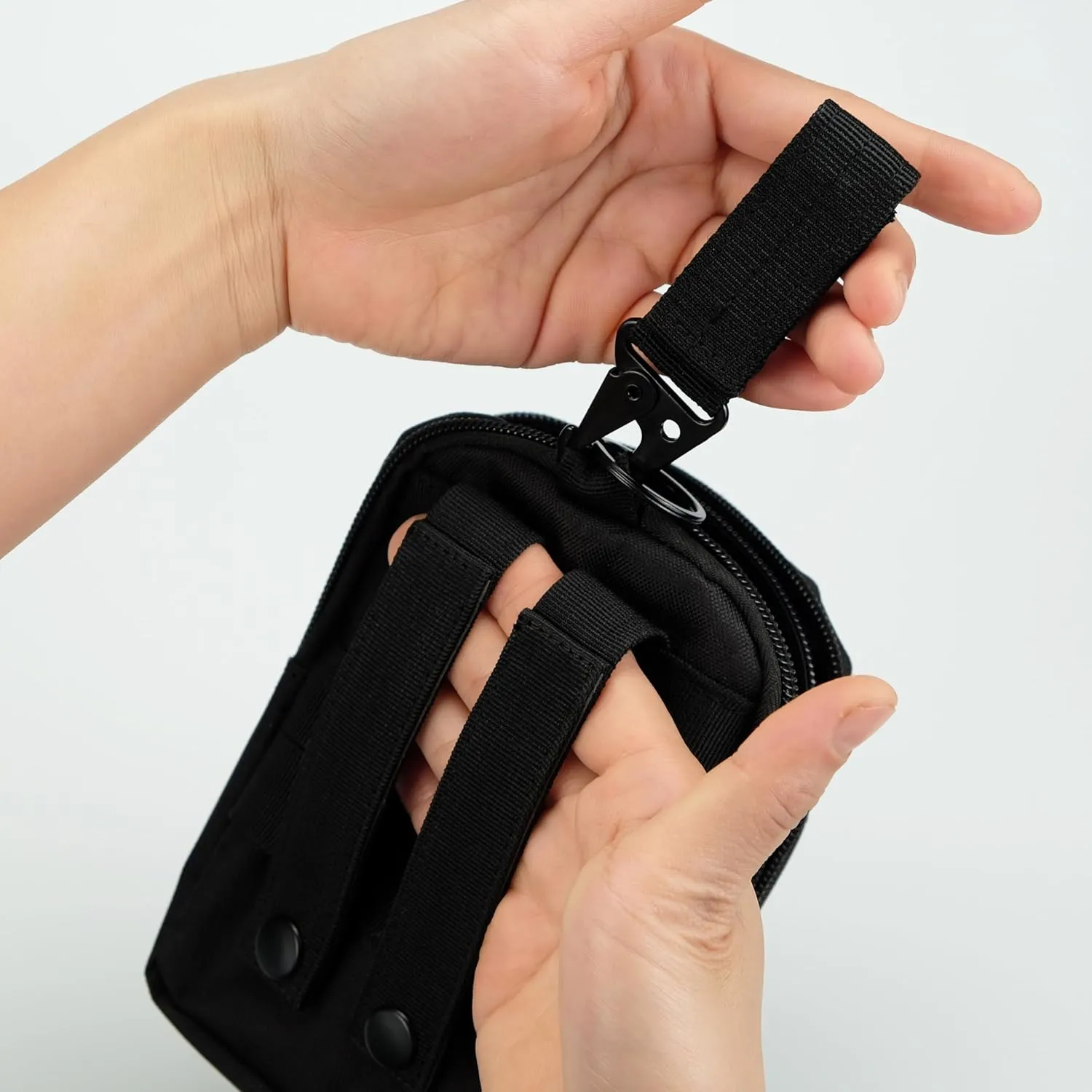 Tactical Waist Pouch MOLLE EDC Pouch Outdoor Man Waist Bag with Phone Belt Clip Holder Holster Carrying Pouch for Smartphone