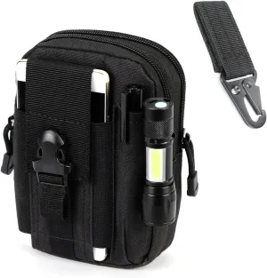 Tactical Waist Pouch MOLLE EDC Pouch Outdoor Man Waist Bag with Phone Belt Clip Holder Holster Carrying Pouch for Smartphone