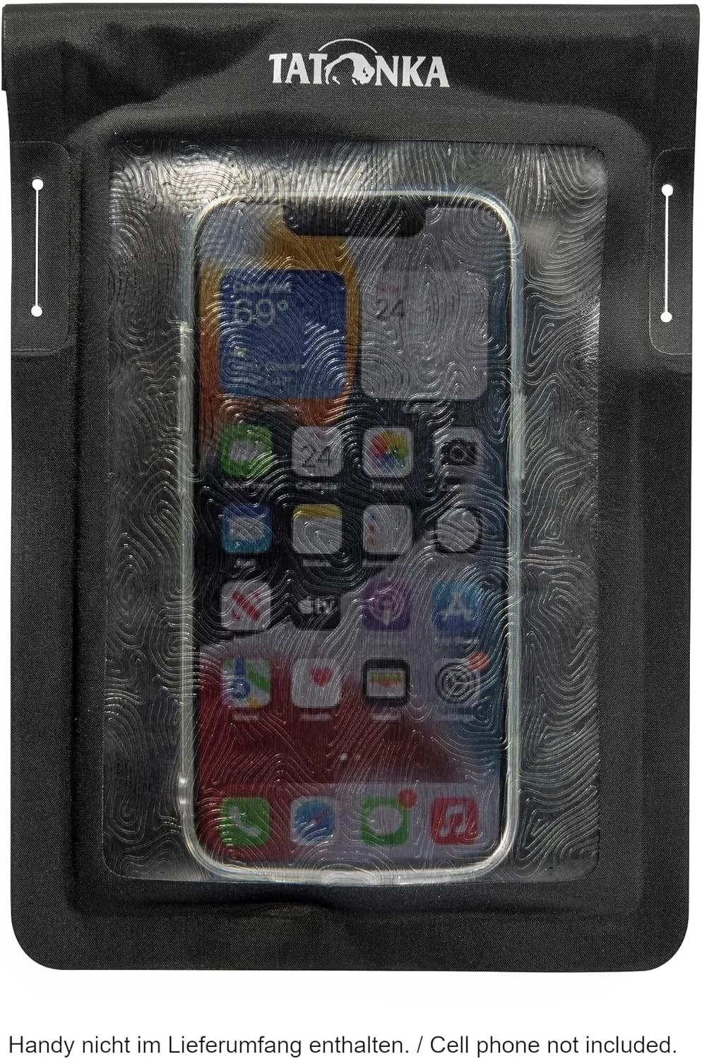 Tatonka WP Dry Bag A6 - Waterproof Mobile Phone Case with Viewing Window for Operating Touch Displays - Waterproof According to IPX7 Standard - 23.5 x 16 cm (Black)