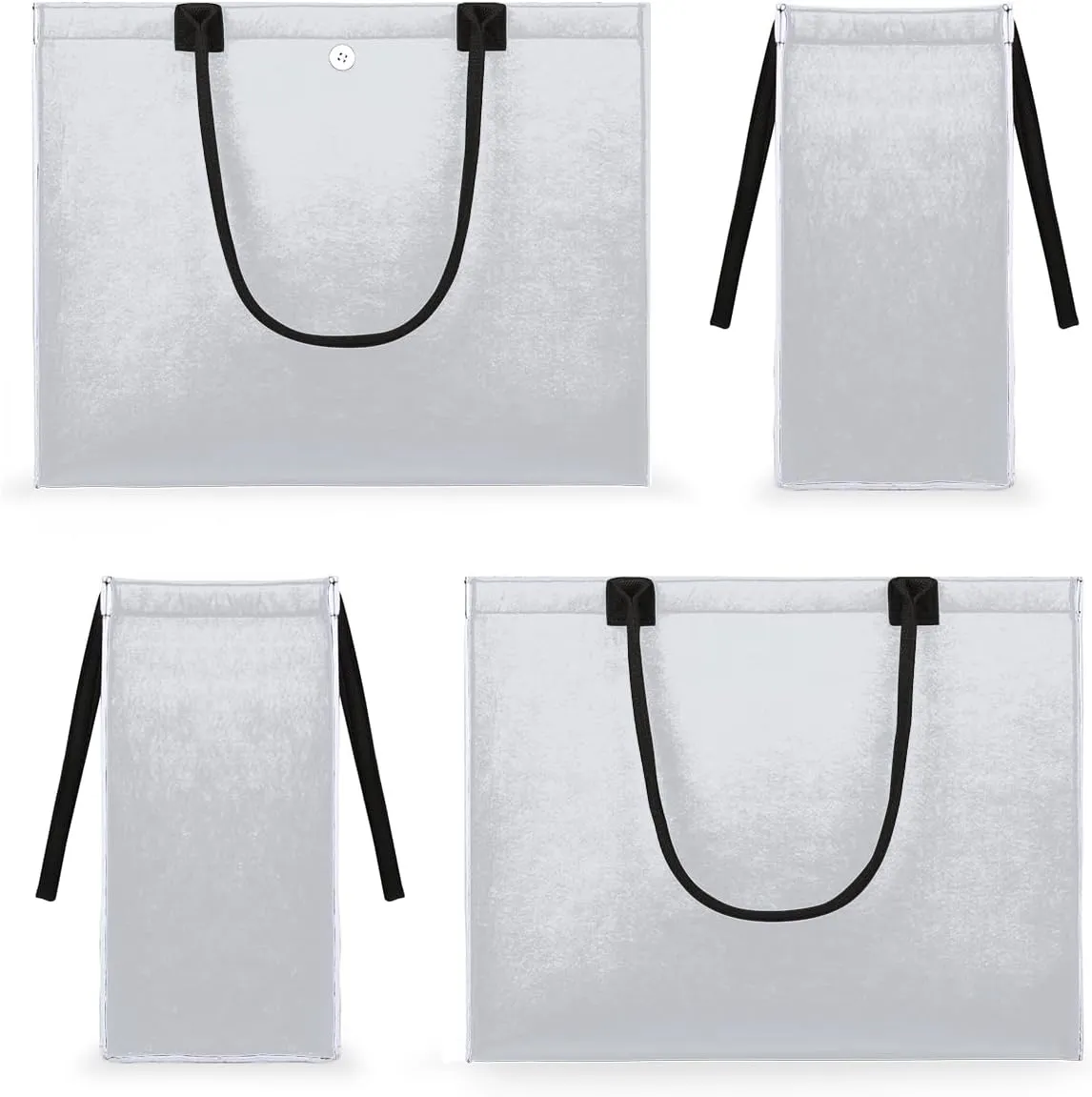 Tavisto White Black Skull Cute Tote Bag with Pockets - Versatile and Spacious Tote Bag for Women