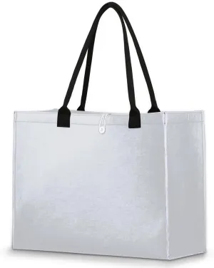 Tavisto White Black Skull Cute Tote Bag with Pockets - Versatile and Spacious Tote Bag for Women