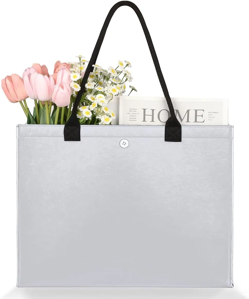 Tavisto White Black Skull Cute Tote Bag with Pockets - Versatile and Spacious Tote Bag for Women