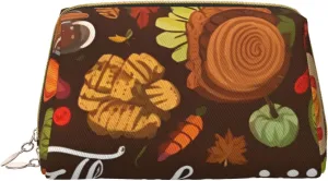 Thanksgiving Toiletry Pouch, Travel-Friendly Makeup Organizer For Makeup Brushes, Lipsticks