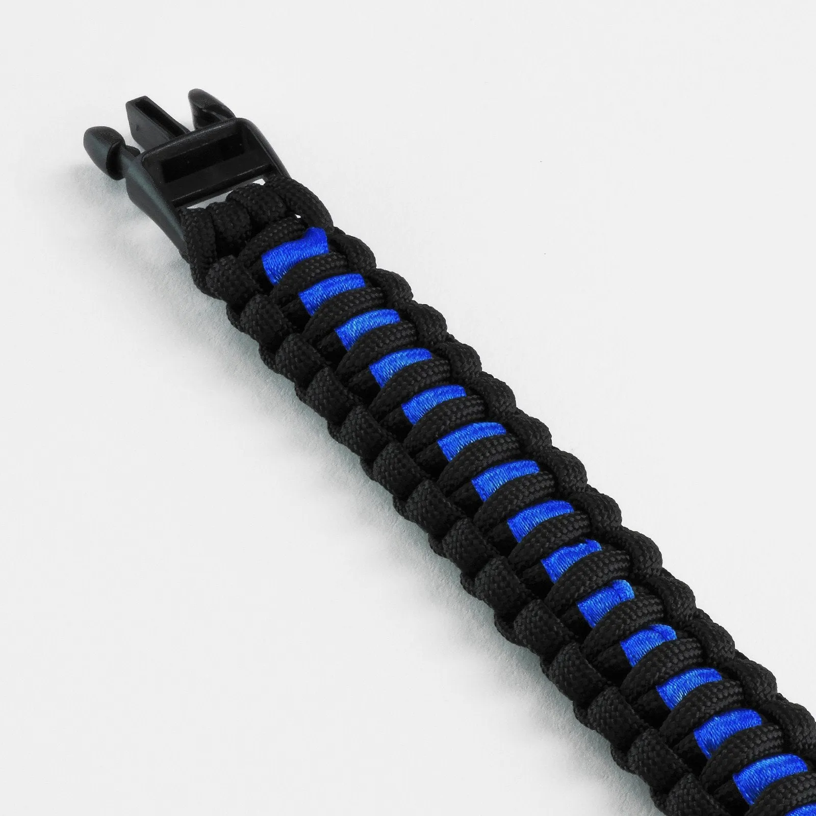 Thin Blue Line Centipede Paracord Bracelet