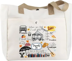 TOBGBE Luker's Dinner Inspired Gifts For Girls Women Fan Comedy TV Show Canvas Bag Girls Merchandise Fans Gifts (Team Deam TB)