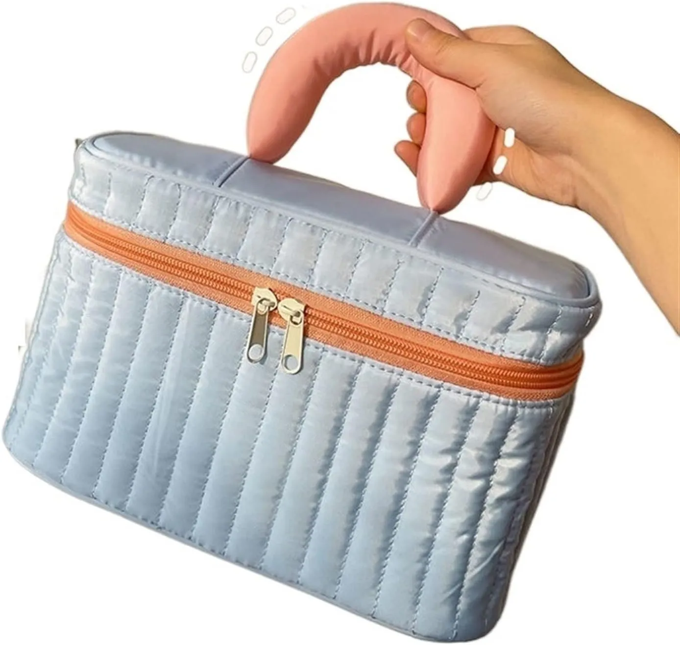 Toiletry Bag Women Makeup Bag Travel Cosmetic Bag Triangle Toiletries Pouch Organizer with Beauty Case Cosmetic Bag