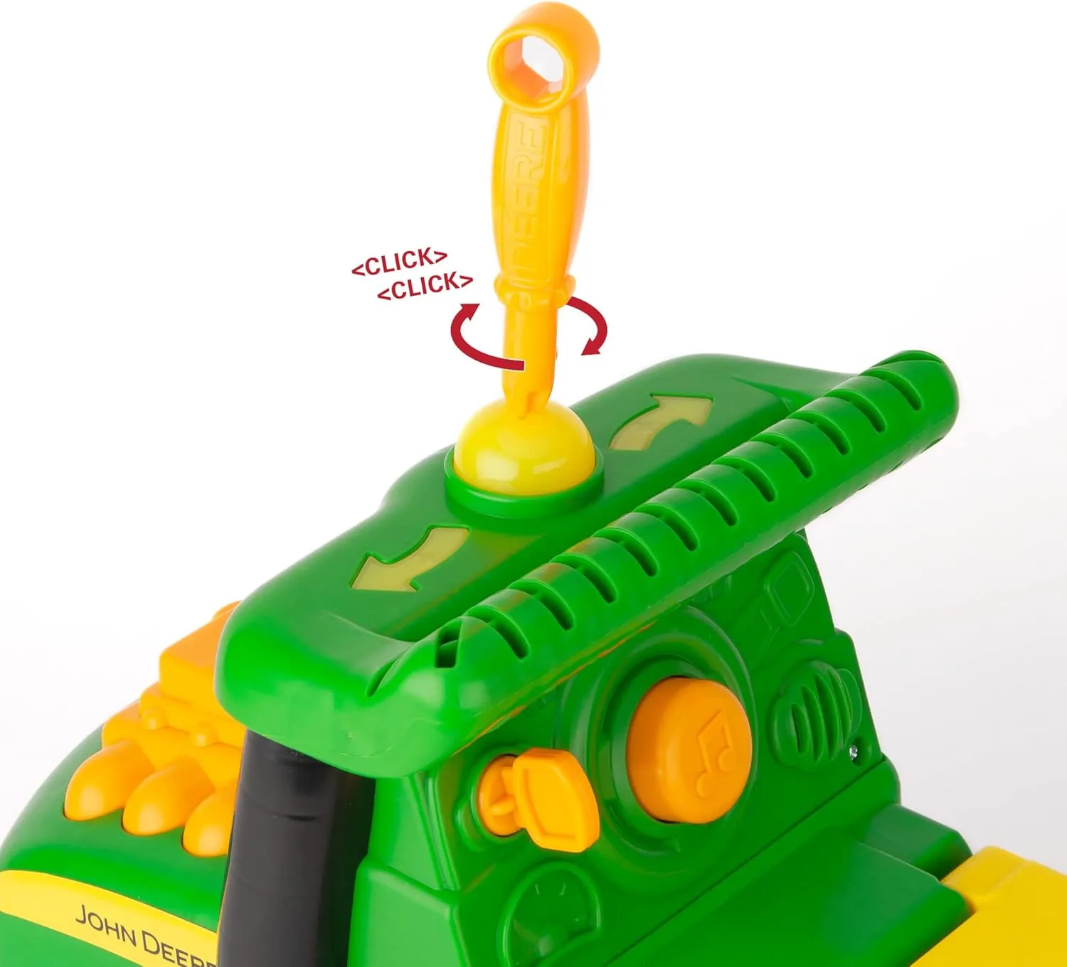TOMY John Deere Johnny Tractor Ride On Toy - Foot to Floor Tractor Toy Featuring Building Toys with Take Apart Engine - John Deere Tractor Ride On - Toddler Outdoor Toys - Ages 12 Months and Up