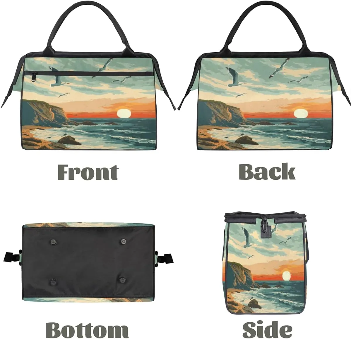 Tote Bag for Women, Lightweight Tote Bag with Zipper, Large Shoulder Bag Handbag for Travel, Work