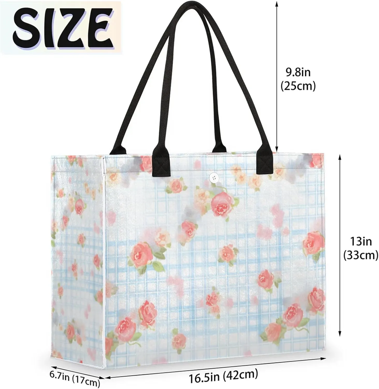 Tote Bag for Women Reusable Canvas Shoulder Bag