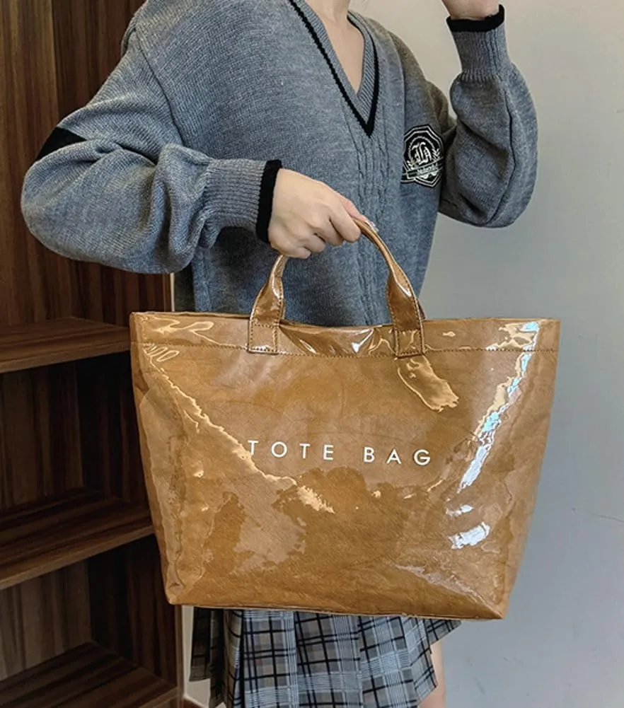 Tote Bag for Women Shoulder Bags Large Satchel and Purse Stylish Kraft Paper Handbag Dating Work Shopping