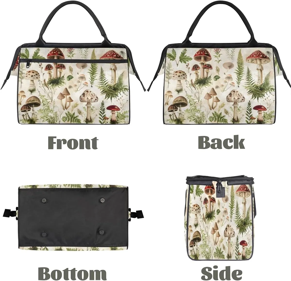 Tote Bag for Women with Zipper, Lightweight Travel Tote Bag Large Shoulder Bag Handbag for Work, Gym