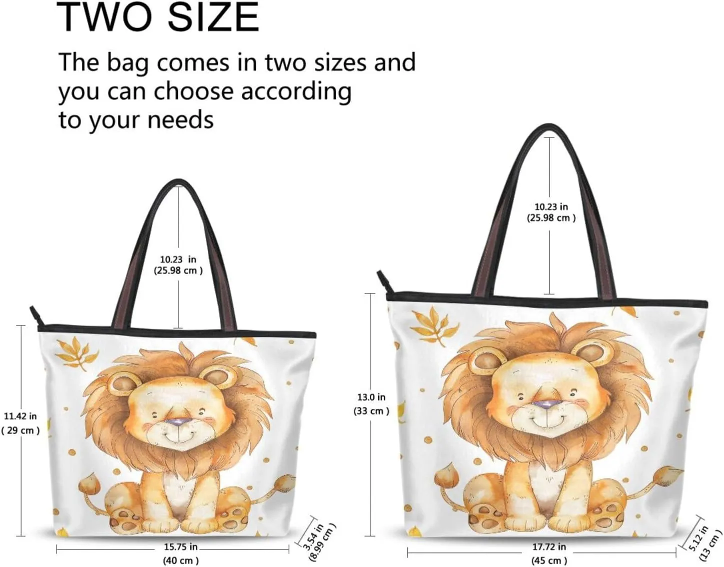 Tote Bag for Women with Zipper,Polyester Tote Purse Holiday Tote Bag Work Handbag Women Gift