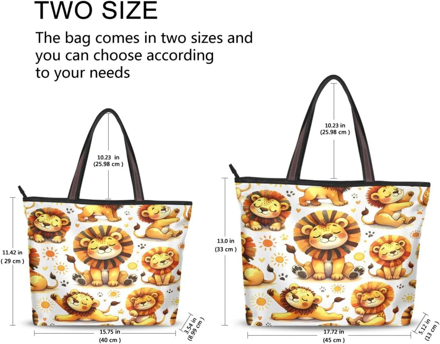 Tote Bag for Women with Zipper,Polyester Tote Purse Holiday Tote Bag Work Handbag Women Gift