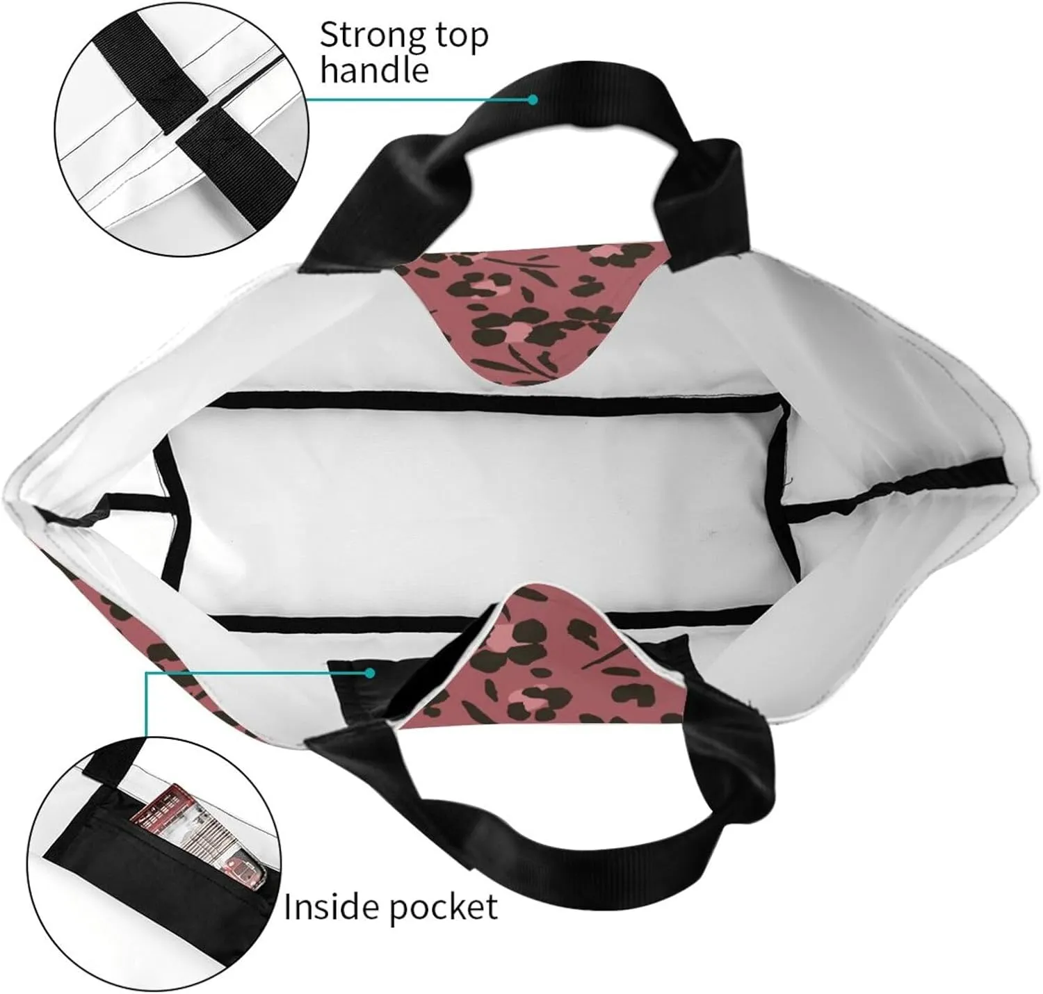 Tote Shoulder Bag Large Durable Handbag Lightweight Stylish for Daily Use-19.7x15.7x5.9 Inch