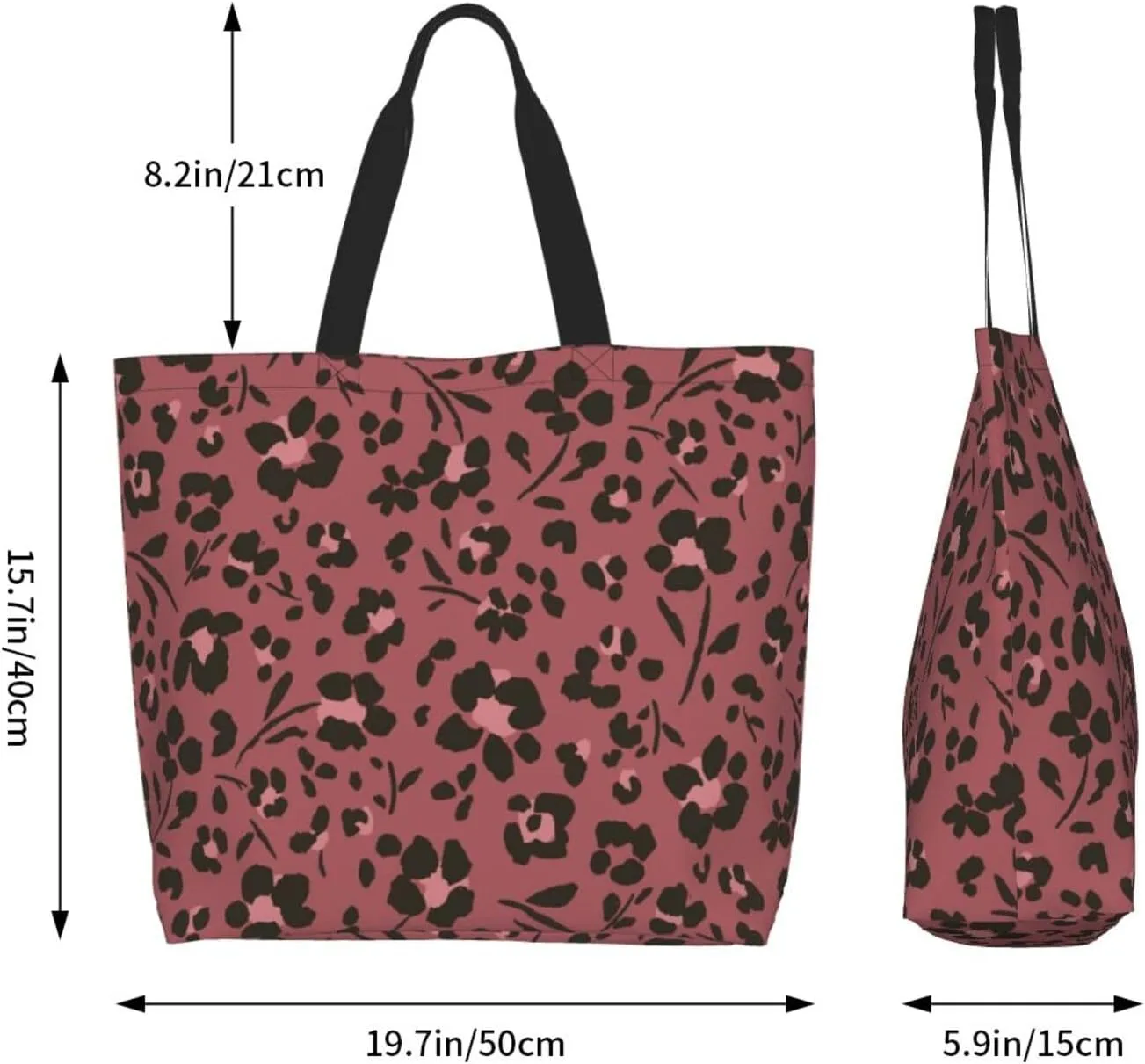 Tote Shoulder Bag Large Durable Handbag Lightweight Stylish for Daily Use-19.7x15.7x5.9 Inch