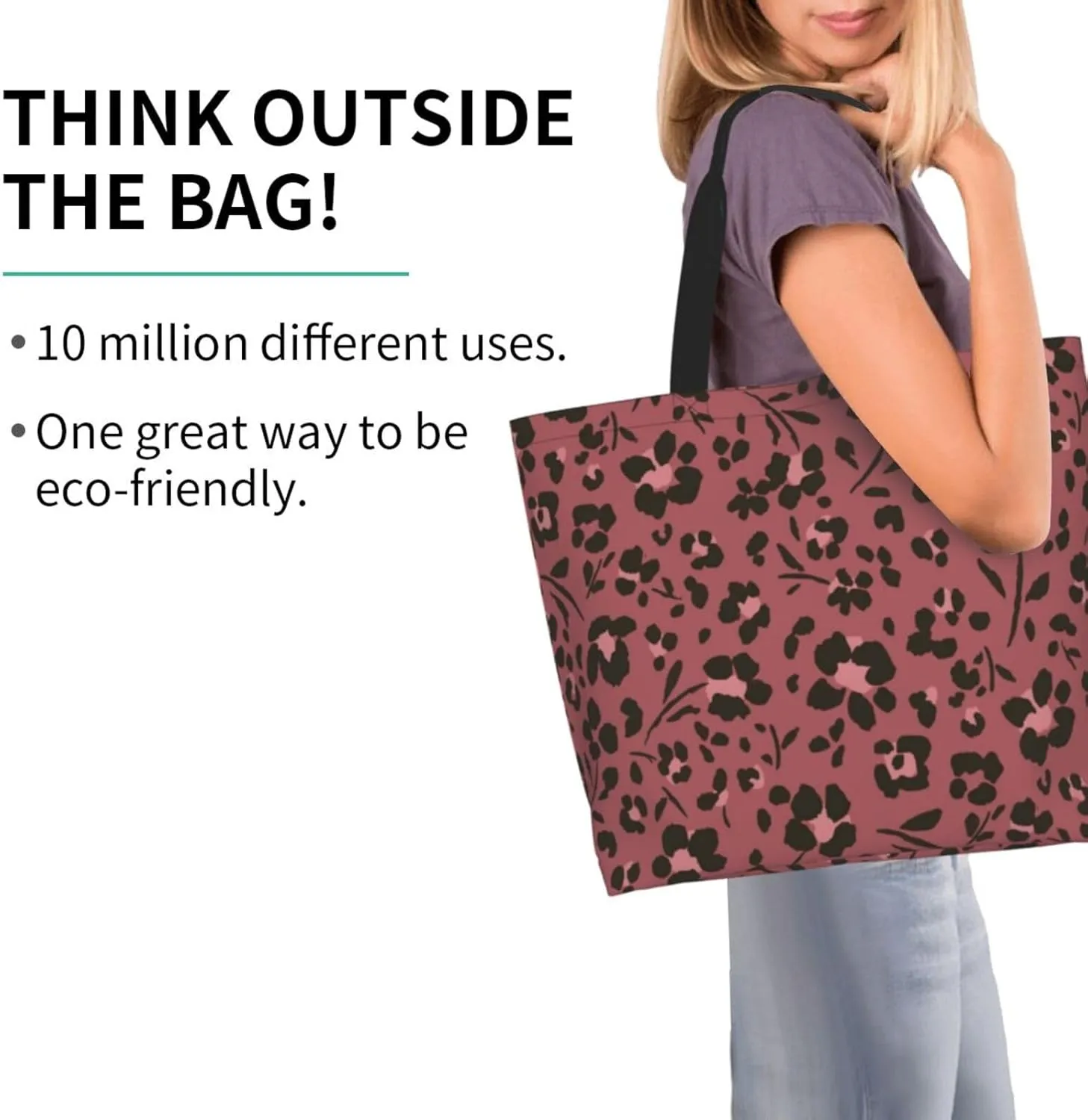 Tote Shoulder Bag Large Durable Handbag Lightweight Stylish for Daily Use-19.7x15.7x5.9 Inch