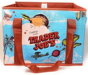 Trader Joe's Collapsible Grocery Tote Bag, New Collectible, Limited Edition (1 Tote)