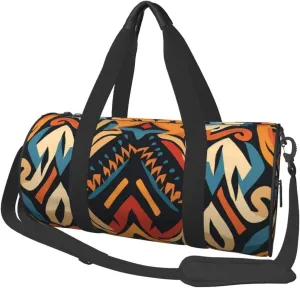 Travel Duffel Bag Ethnic Bohemian Pattern Weekender Overnight Bag For Men Women Large Capacity Sports Gym Bag Canvas Carry On Tote Bags For Travel Yoga