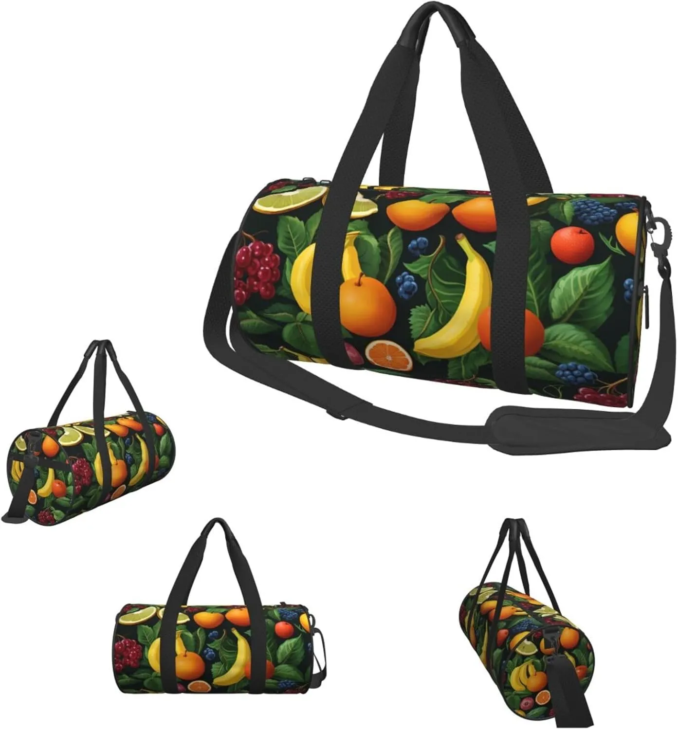 Travel Duffel Bag Ripe Fruits Weekender Overnight Bag For Men Women Large Capacity Sports Gym Bag Canvas Carry On Tote Bags For Travel Yoga