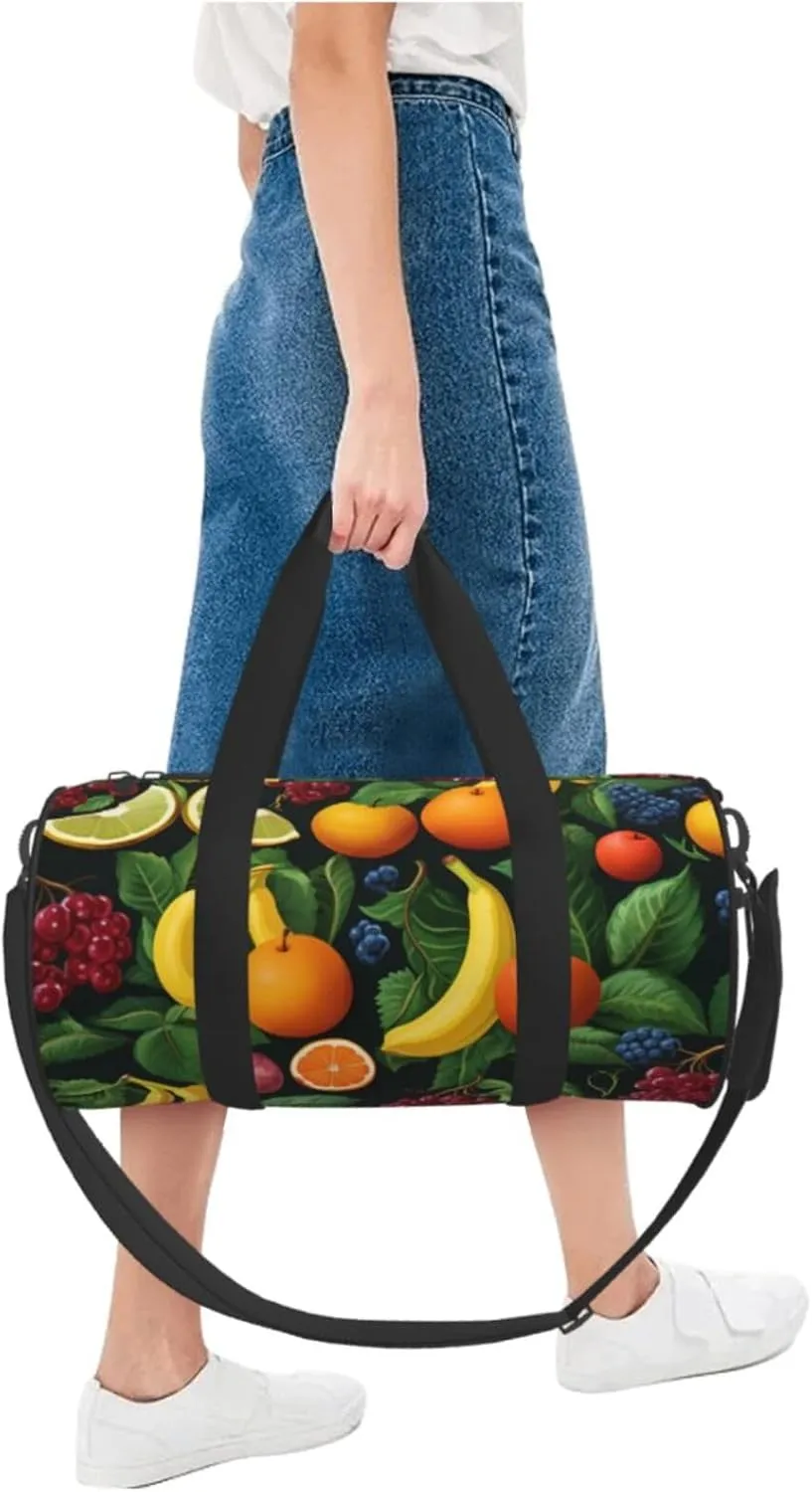 Travel Duffel Bag Ripe Fruits Weekender Overnight Bag For Men Women Large Capacity Sports Gym Bag Canvas Carry On Tote Bags For Travel Yoga