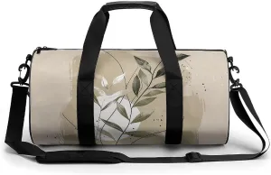 Travel Duffel Bag Weekender Bags for Men Women Large Capacity Overnight Bags Abstract Botanical Art Travel Sports Gym Bag Canvas Carry On Tote Bags for Travel Yoga