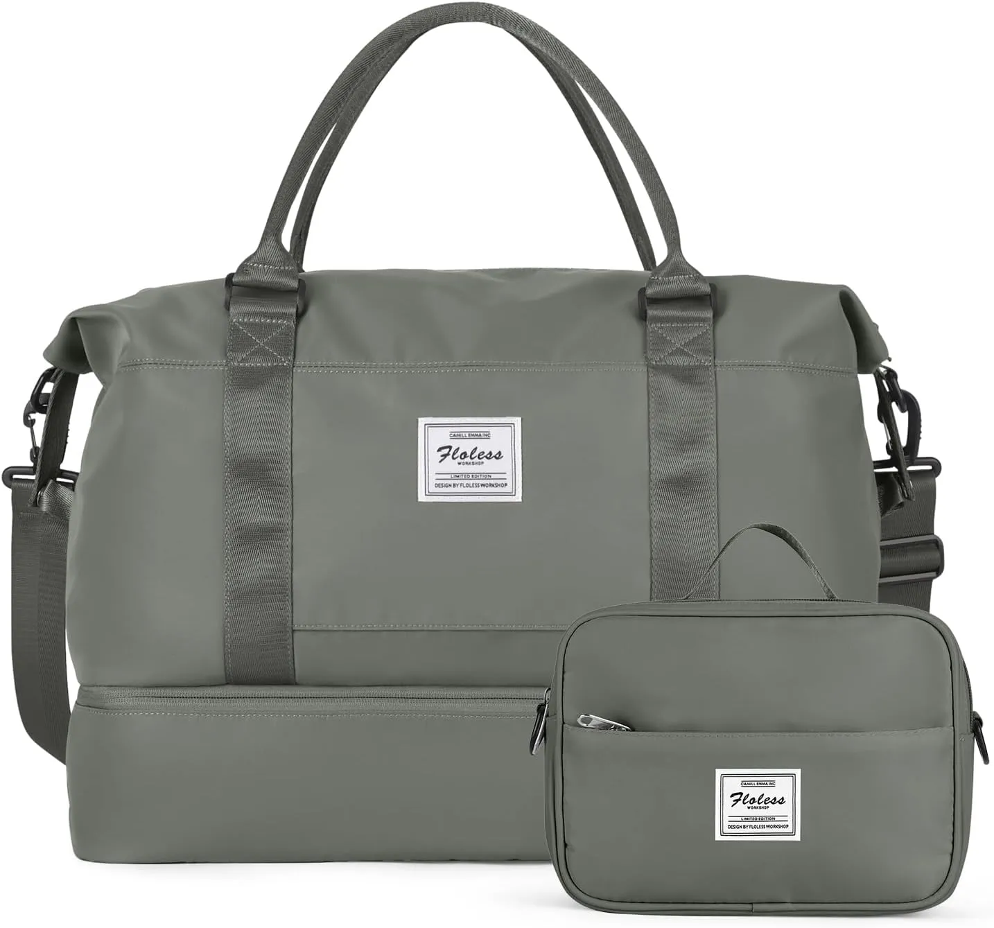 Travel Duffel Bag with Shoes Compartment, Overnight Weekender Bags for Women, Carry on Personal Item Travel Set