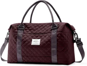 Travel Duffel Bag,Sports Tote Gym Bag,Shoulder Weekender Overnight Bag for Women