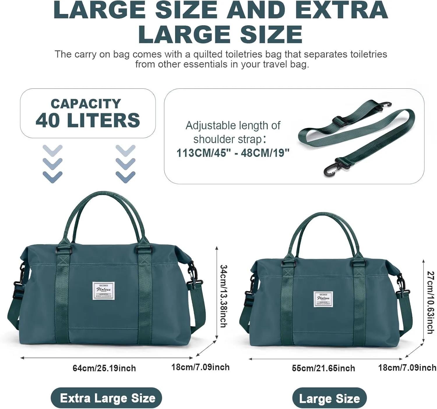 Travel Duffel Bag,Sports Tote Gym Bag,Shoulder Weekender Overnight Bag for Women
