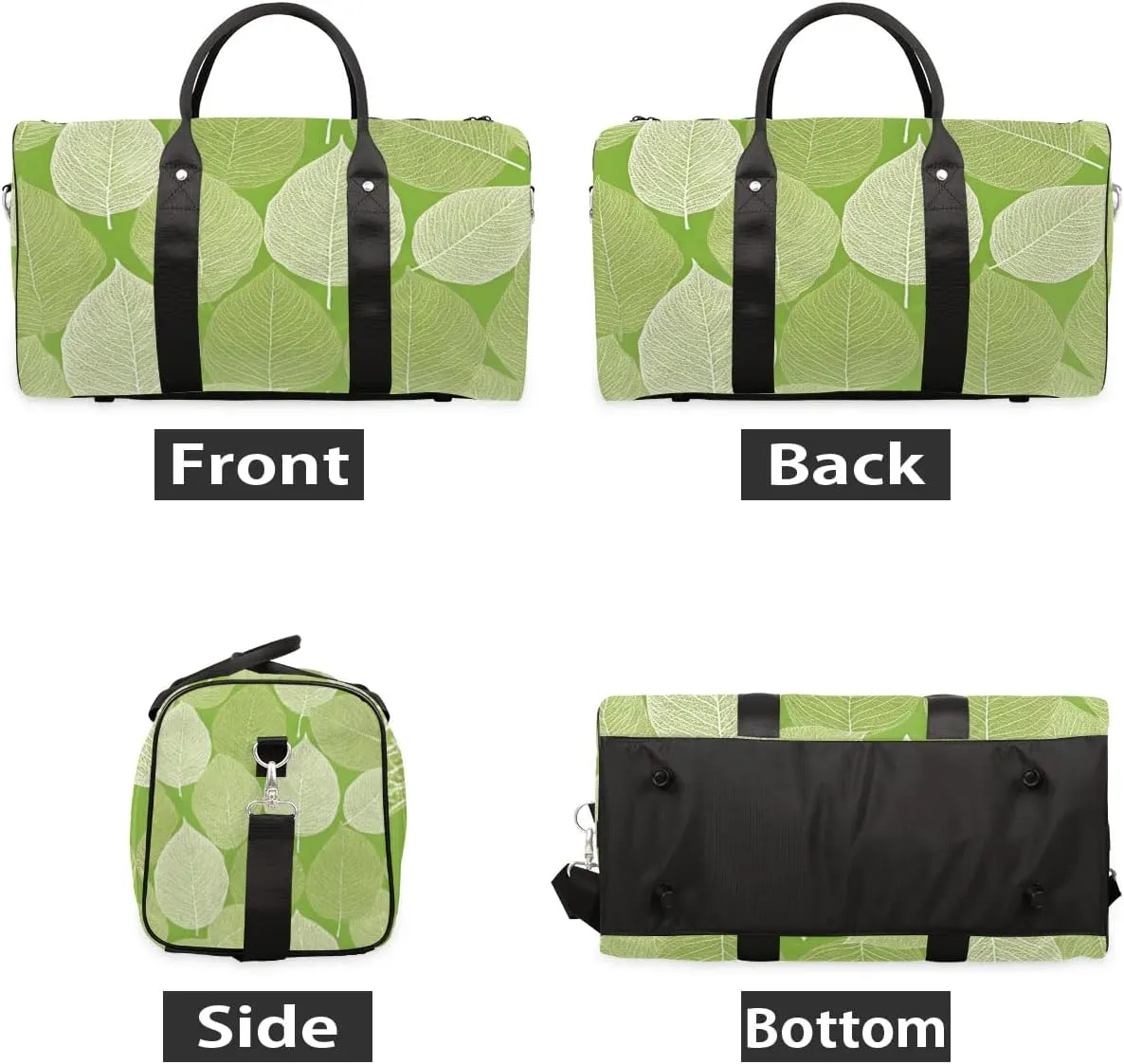 Travel Duffle Bag Leaves Vein Gym Bags for Men Women Travel Duffel Bags with Adjustable Shoulder Strap Carry On Weekender Bag