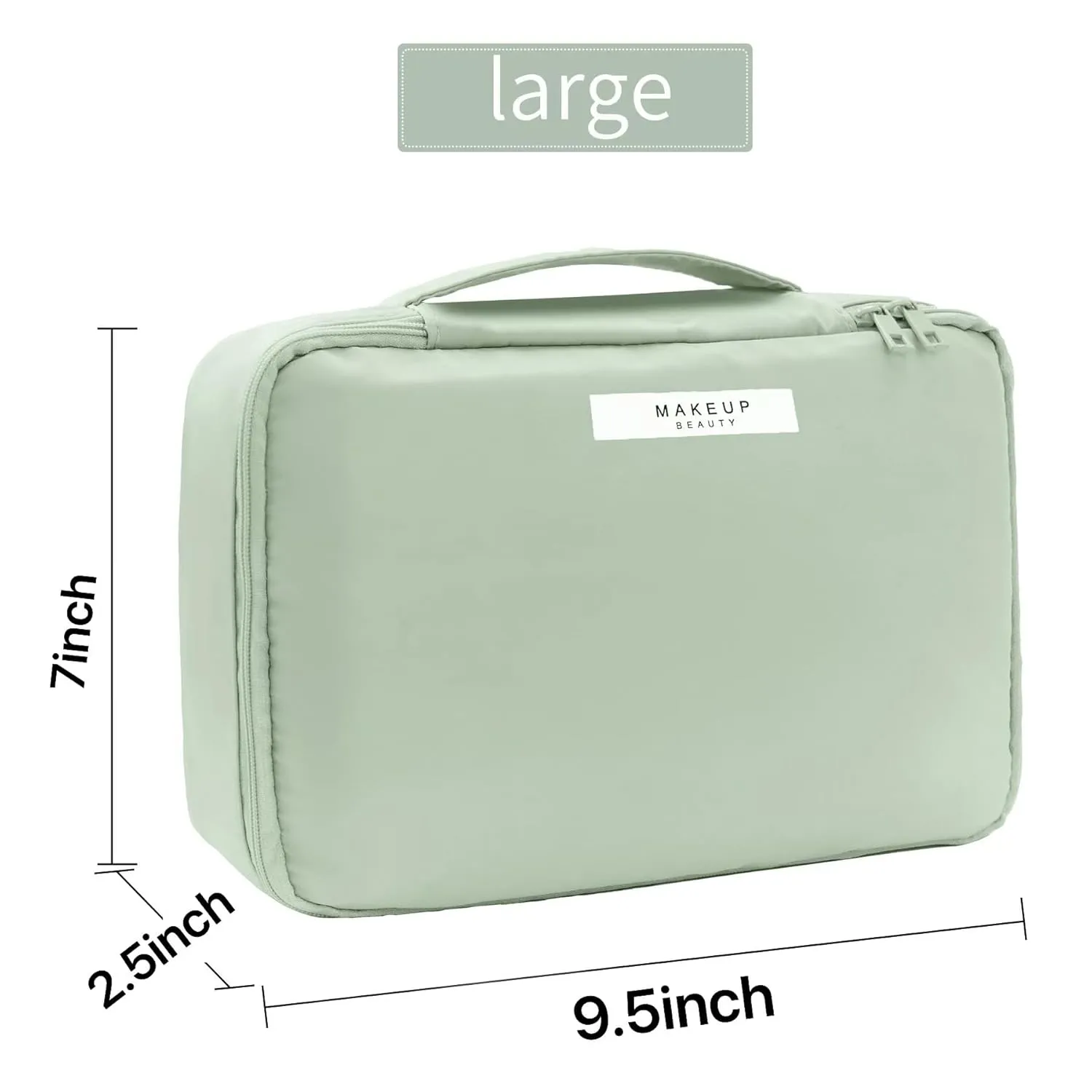 Travel Makeup Bag Cosmetic Bag Makeup Bag Toiletry bag for women and men (Green)
